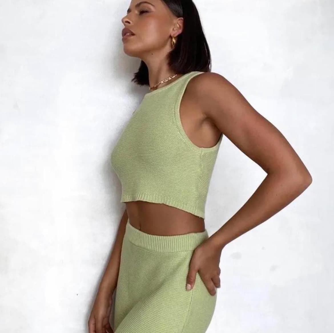 Sabo Skirt Knit Top and Midi Skirt Set