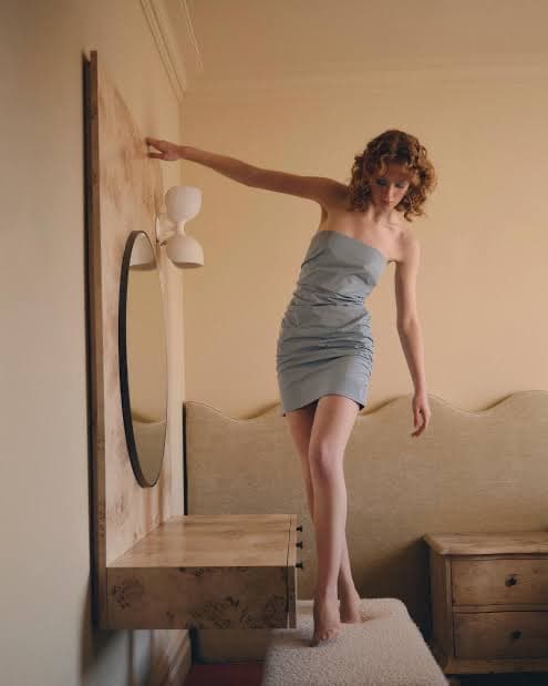 Slate Blue Henne Idris Dress