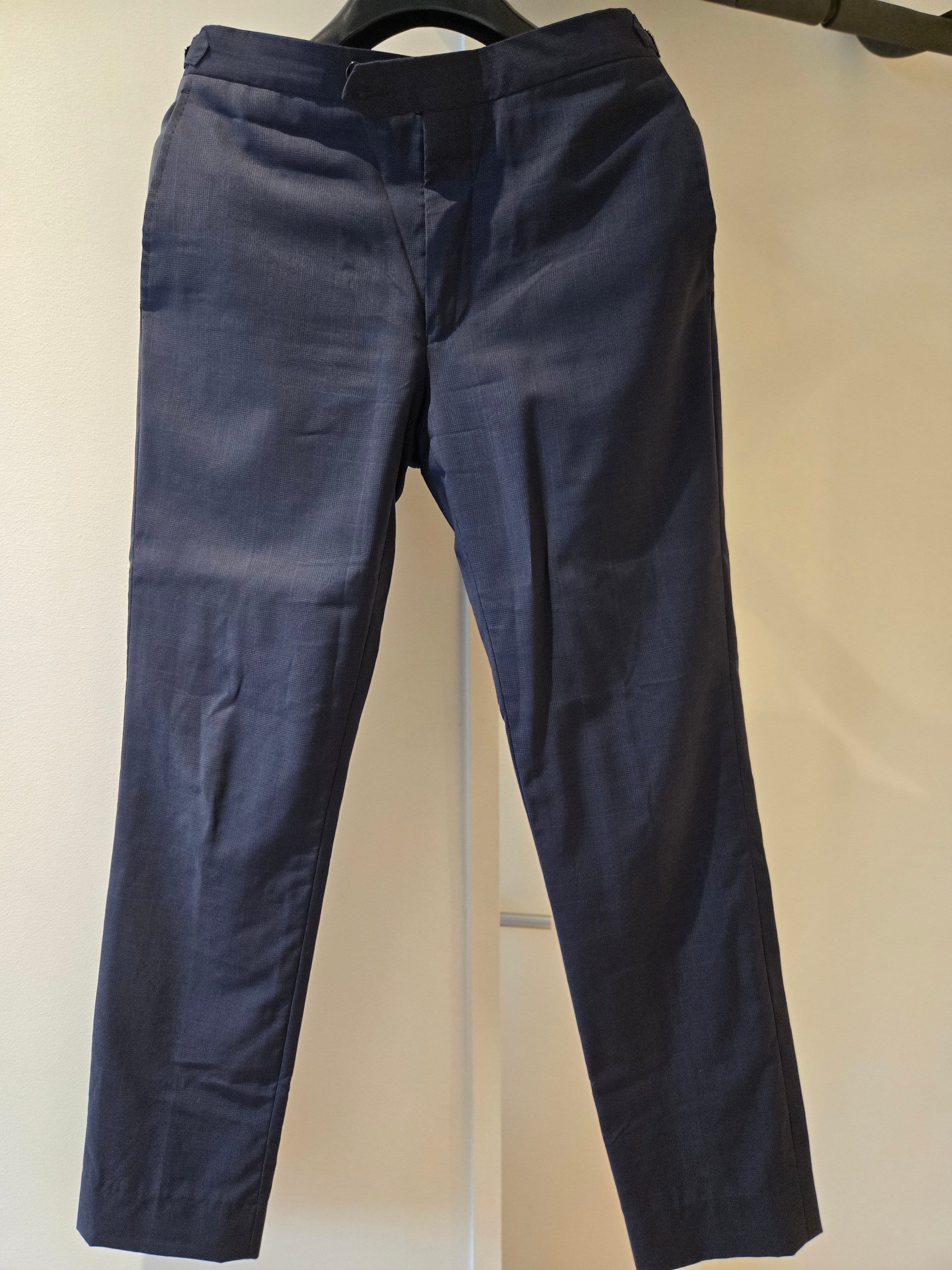 Navy Herringbone Suit, photo 4 of 5