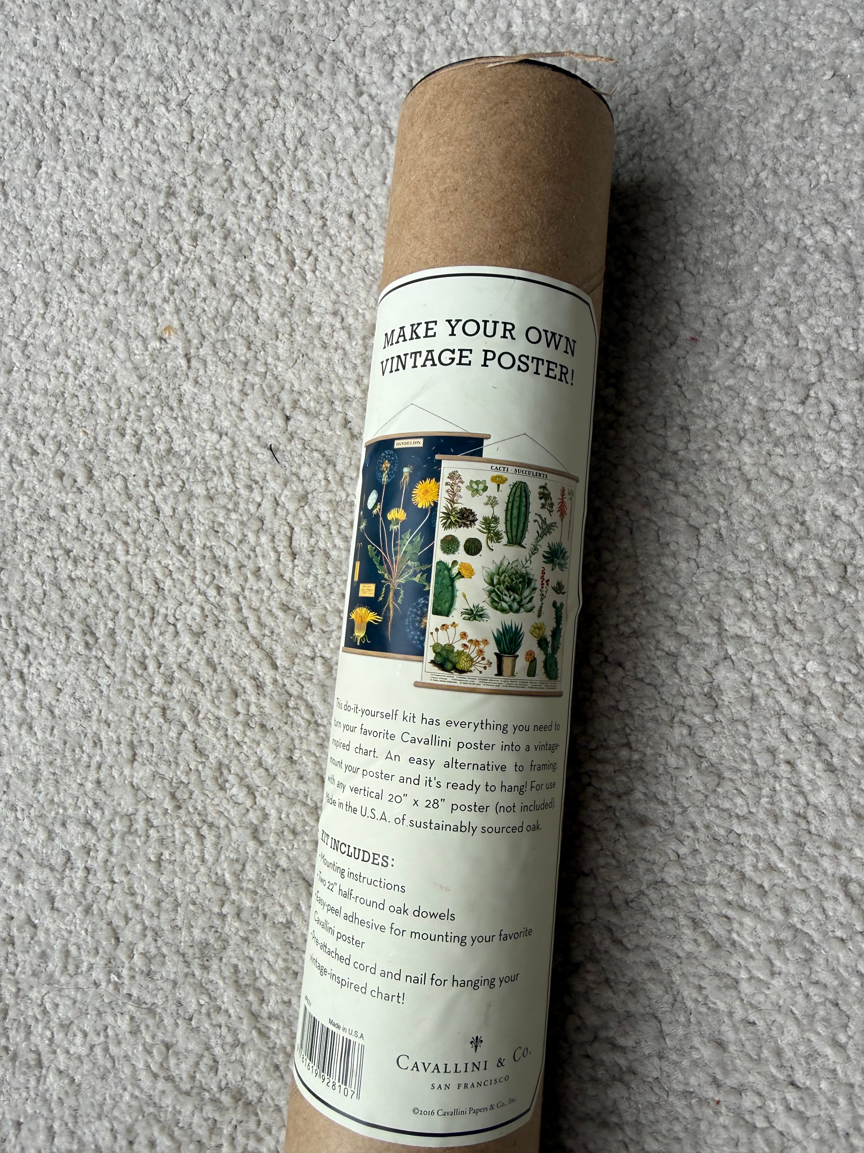 Beige Poster Hanging Kit, photo 2 of 2