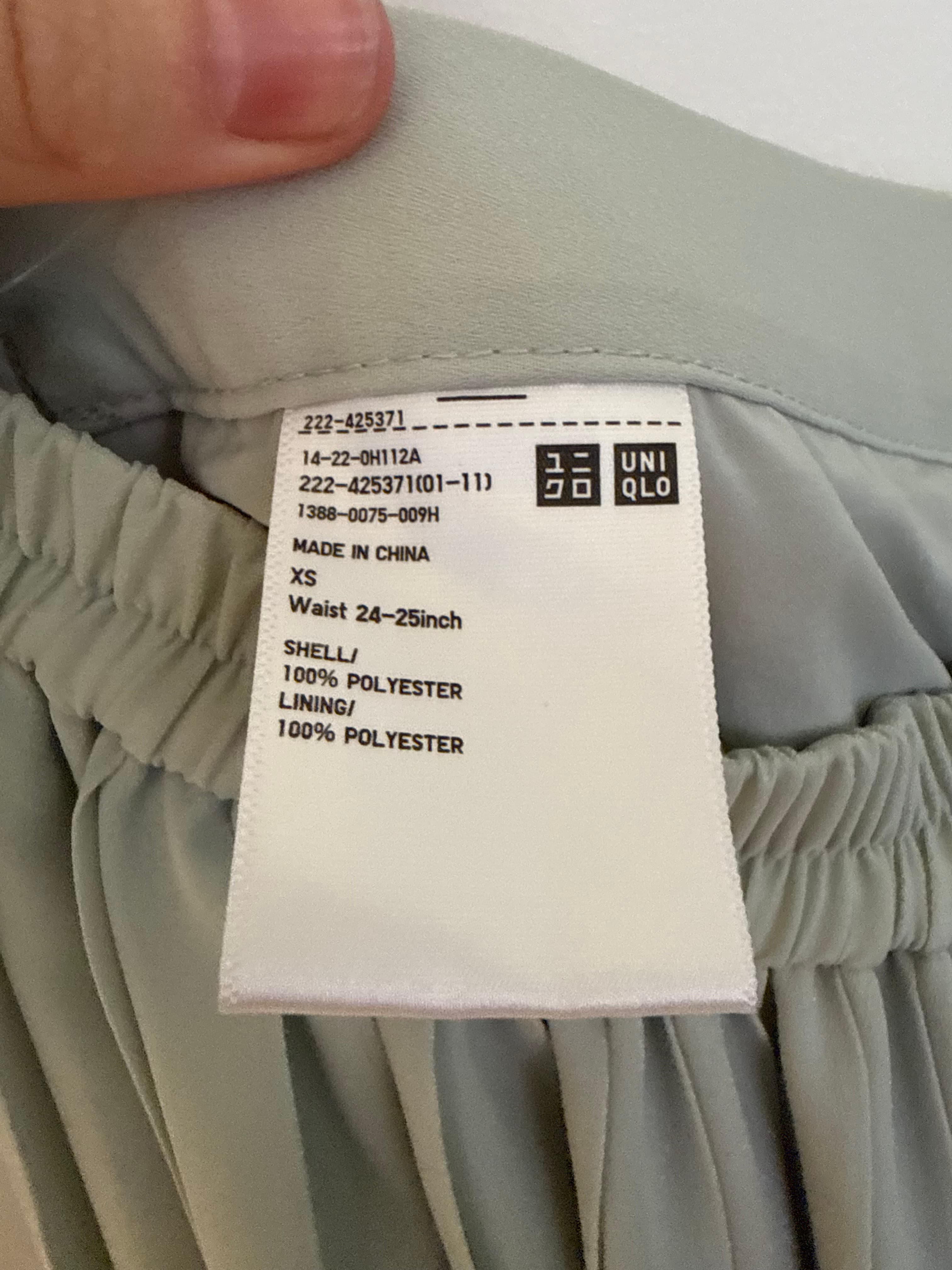 Duck egg skirt blue green Pleated Midi Skirt, photo 3 of 3