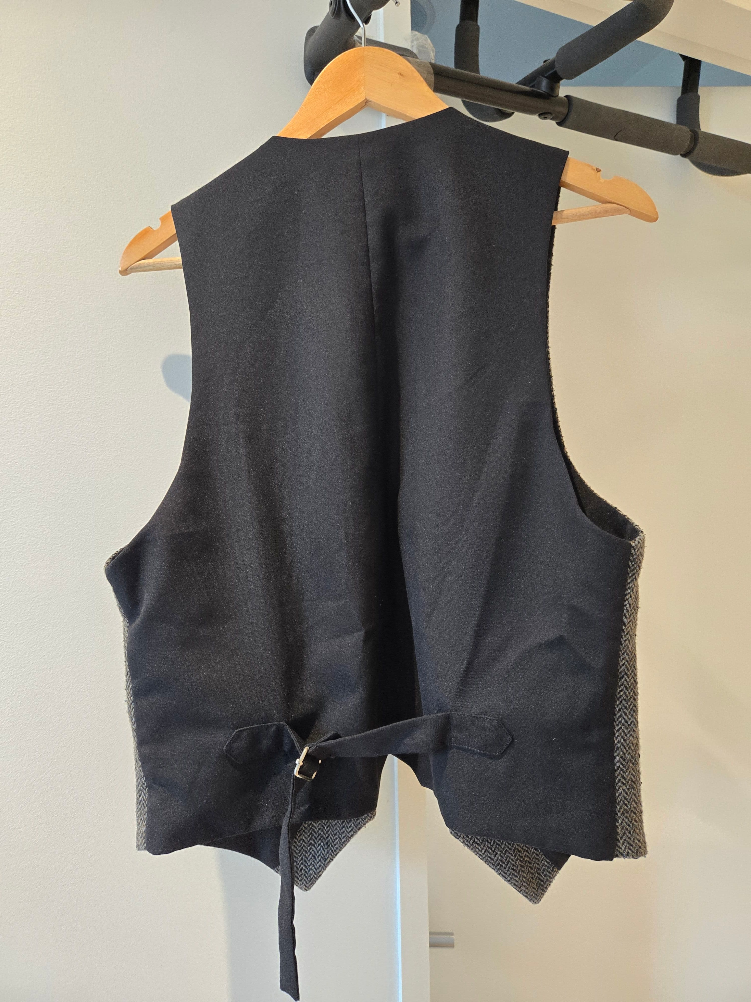 Grey Tweed Waistcoat Vest, photo 2 of 3