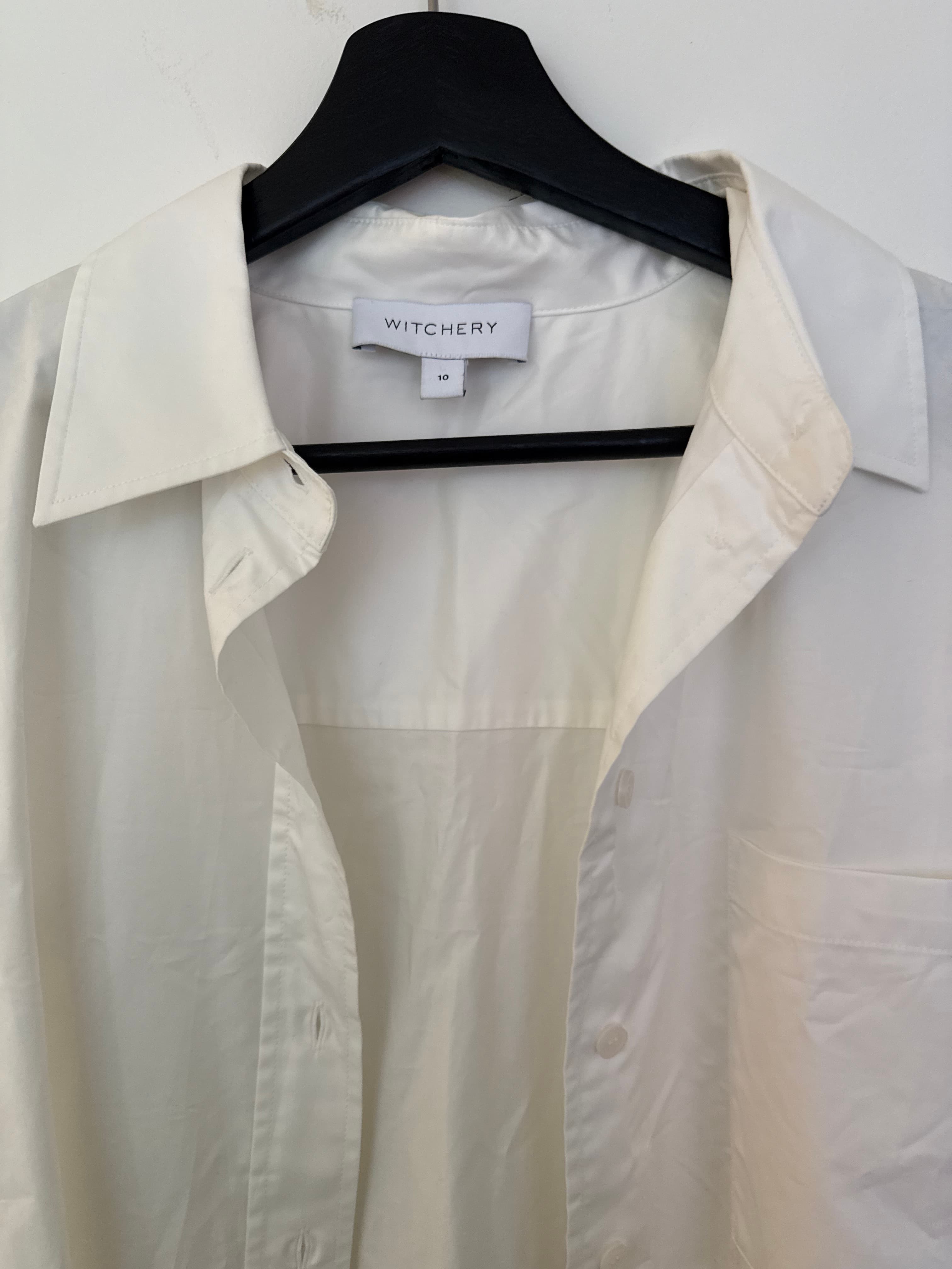 White Button-Up Shirt, photo 2 of 3