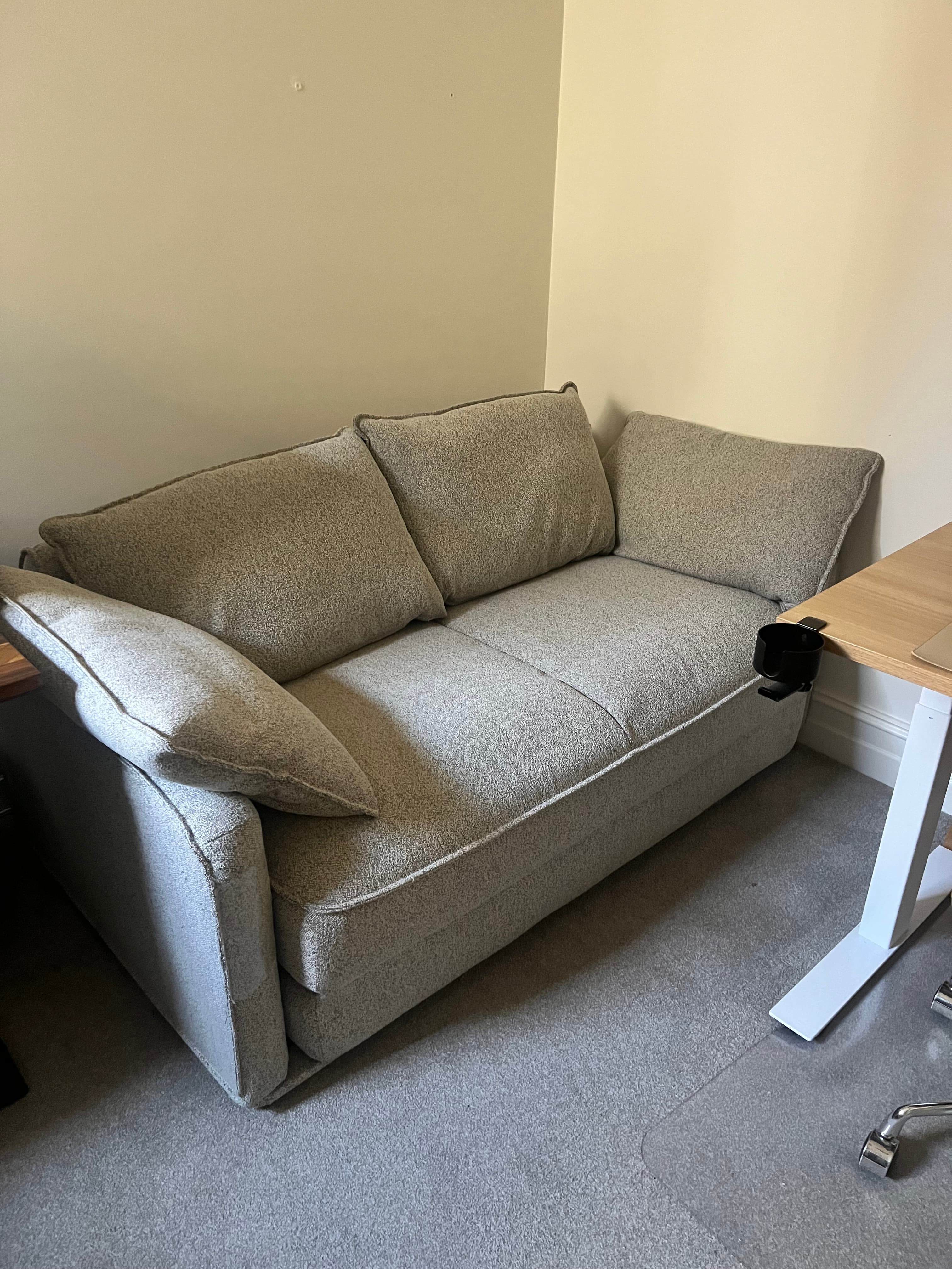Grey Fabric Sofa, photo 1 of 3