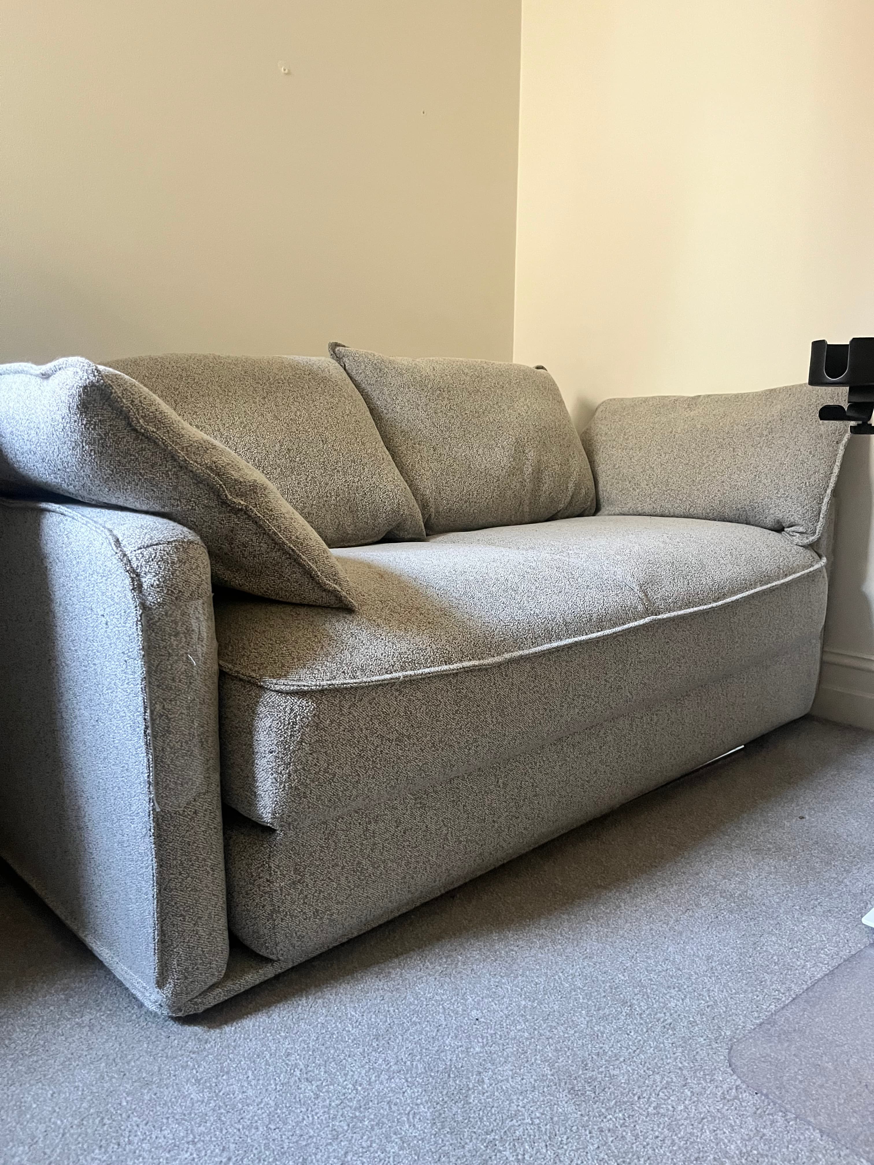 Grey Fabric Sofa, photo 3 of 3