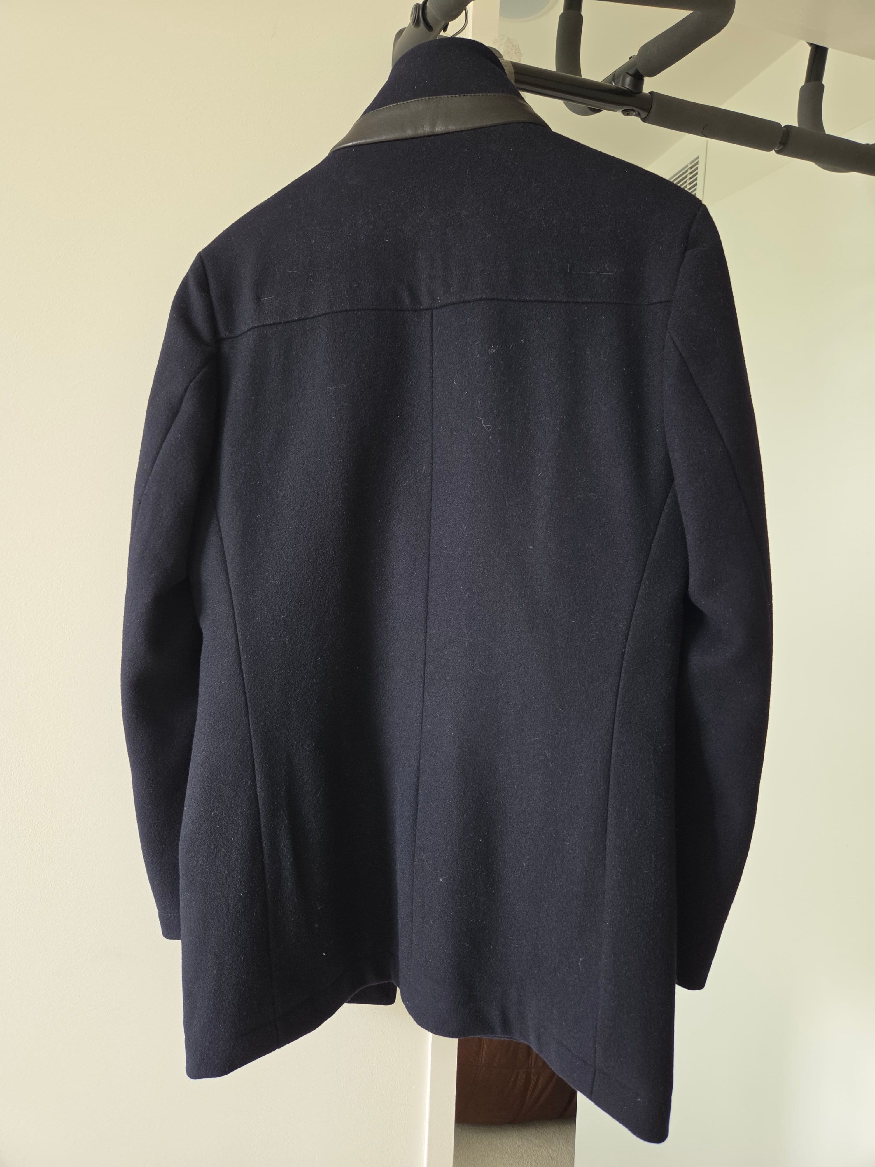 Mens Navy heavy business coat, photo 2 of 3