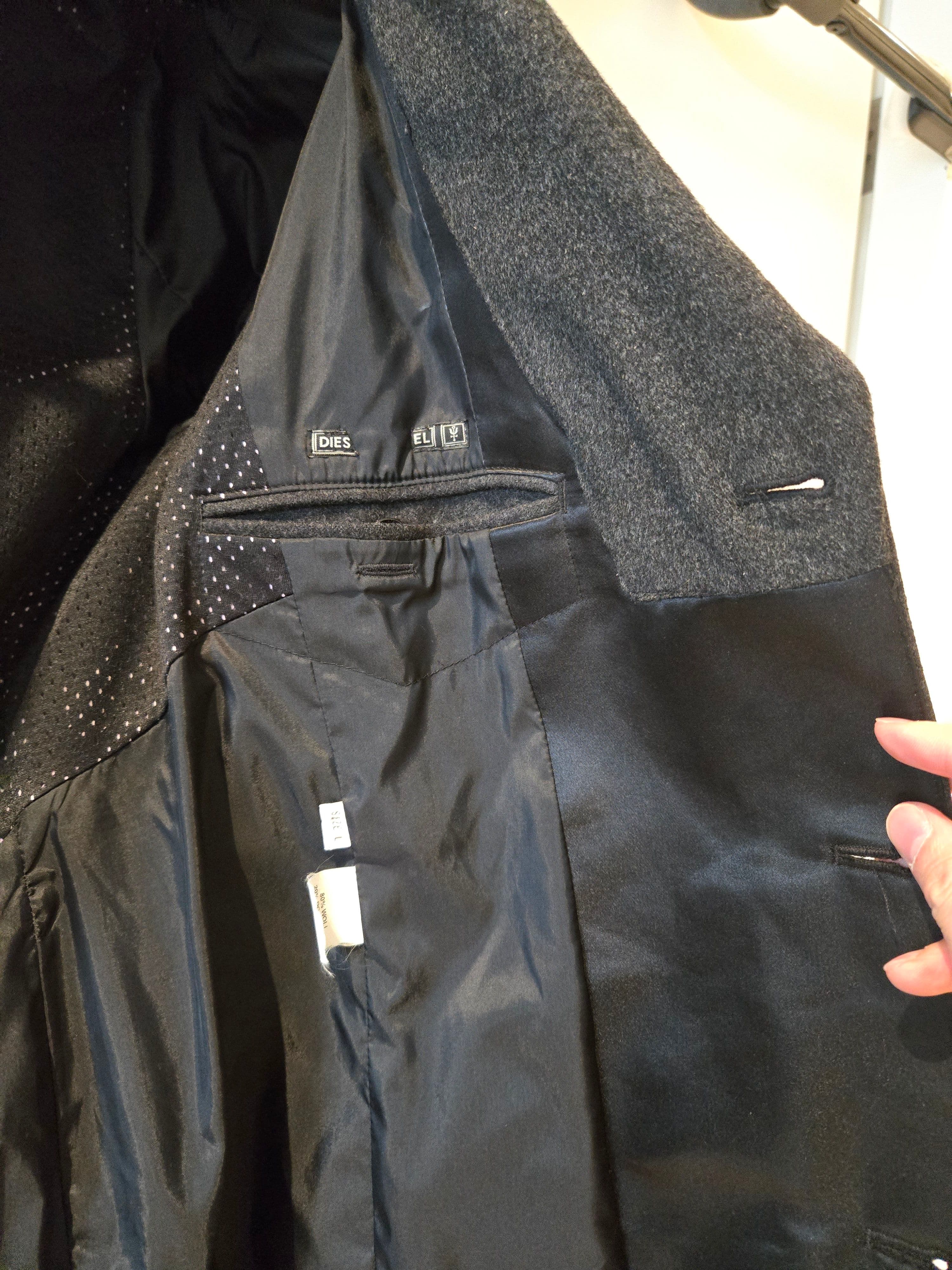 Diesel Dark Grey Overcoat, photo 2 of 3