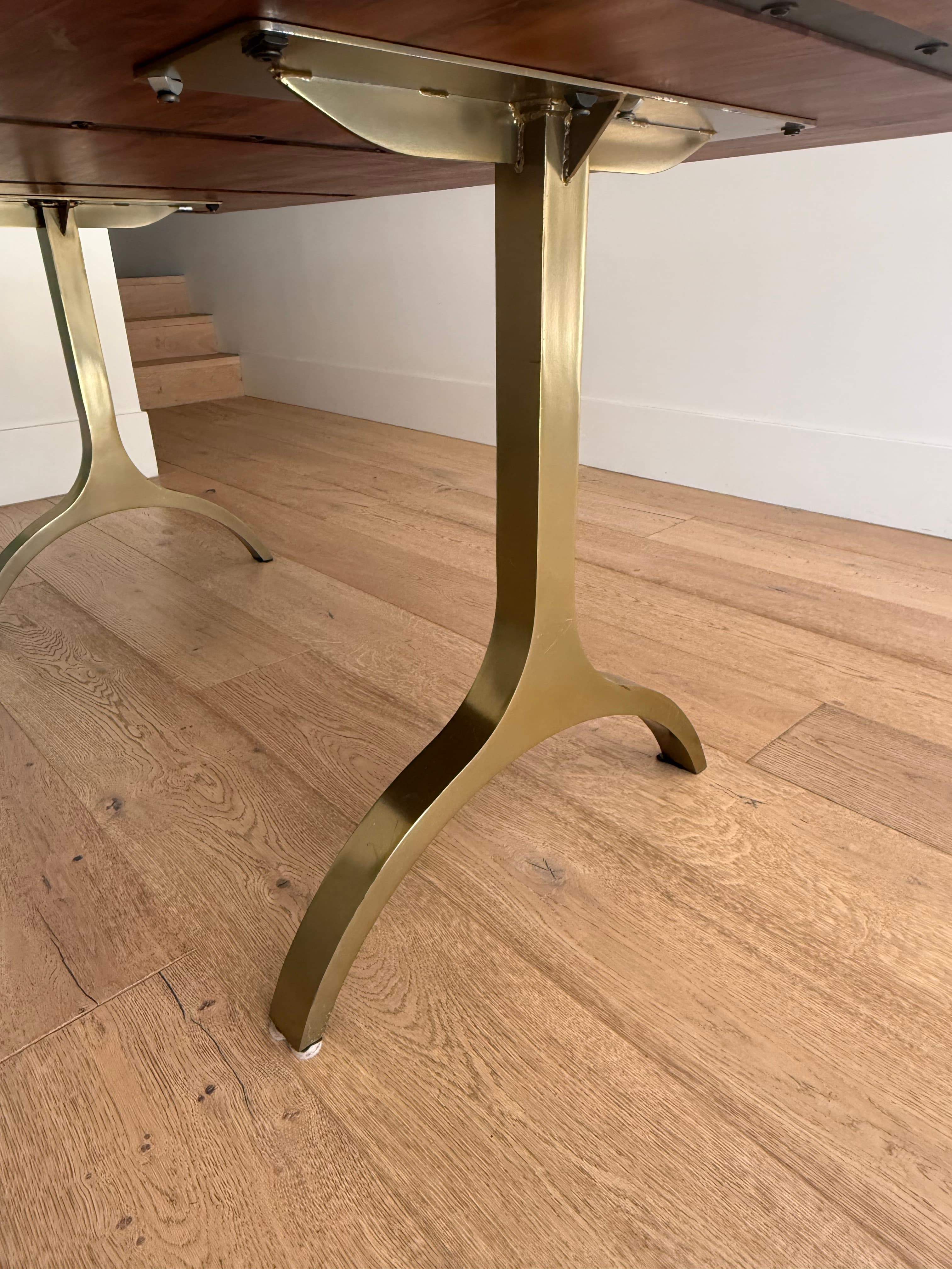 West elm Brown Wood Dining Table with wishbone legs, photo 5 of 5