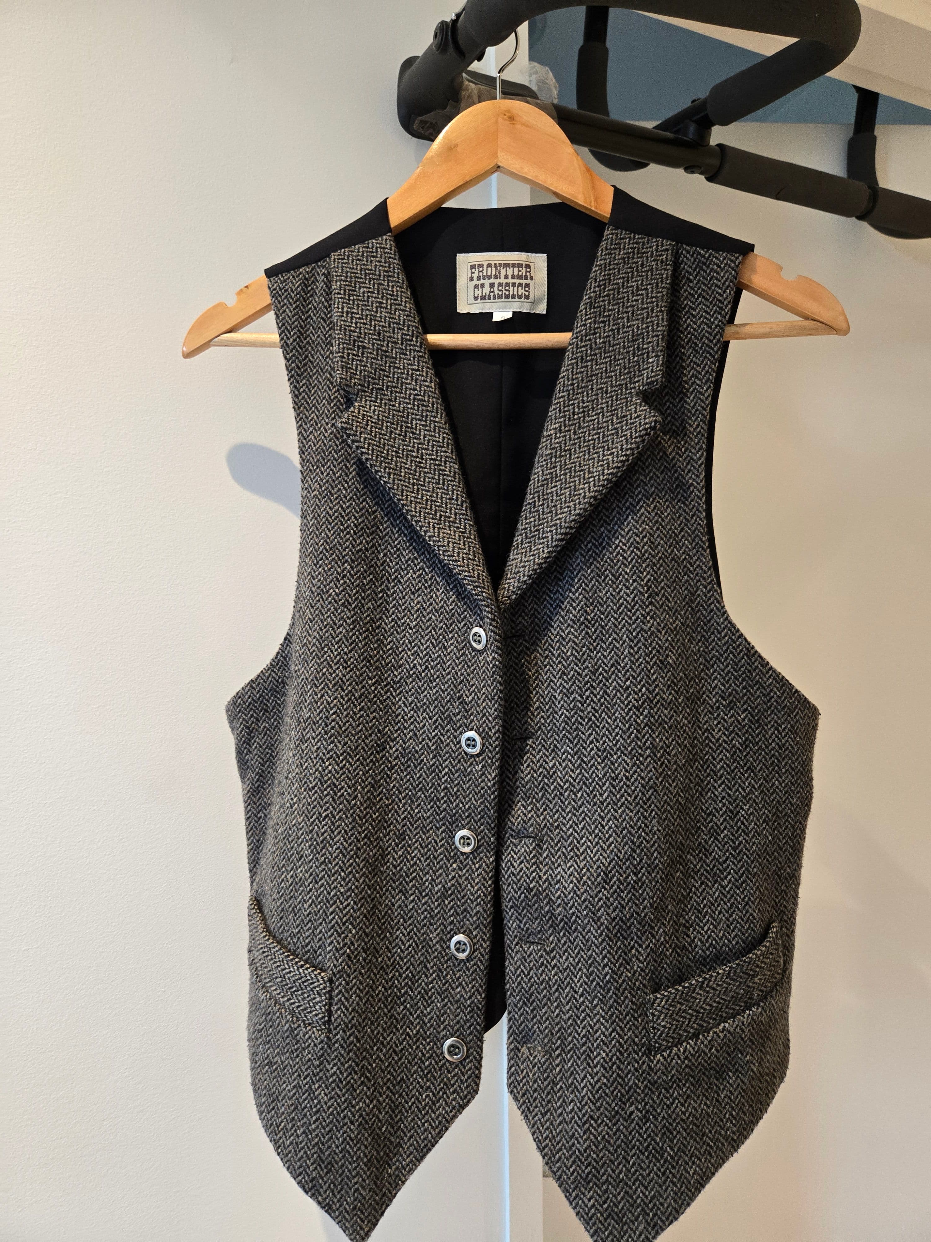 Grey Tweed Waistcoat Vest, photo 1 of 3