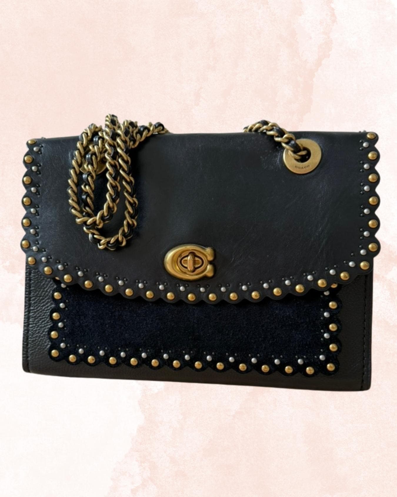 Coach Black Leather Handbag