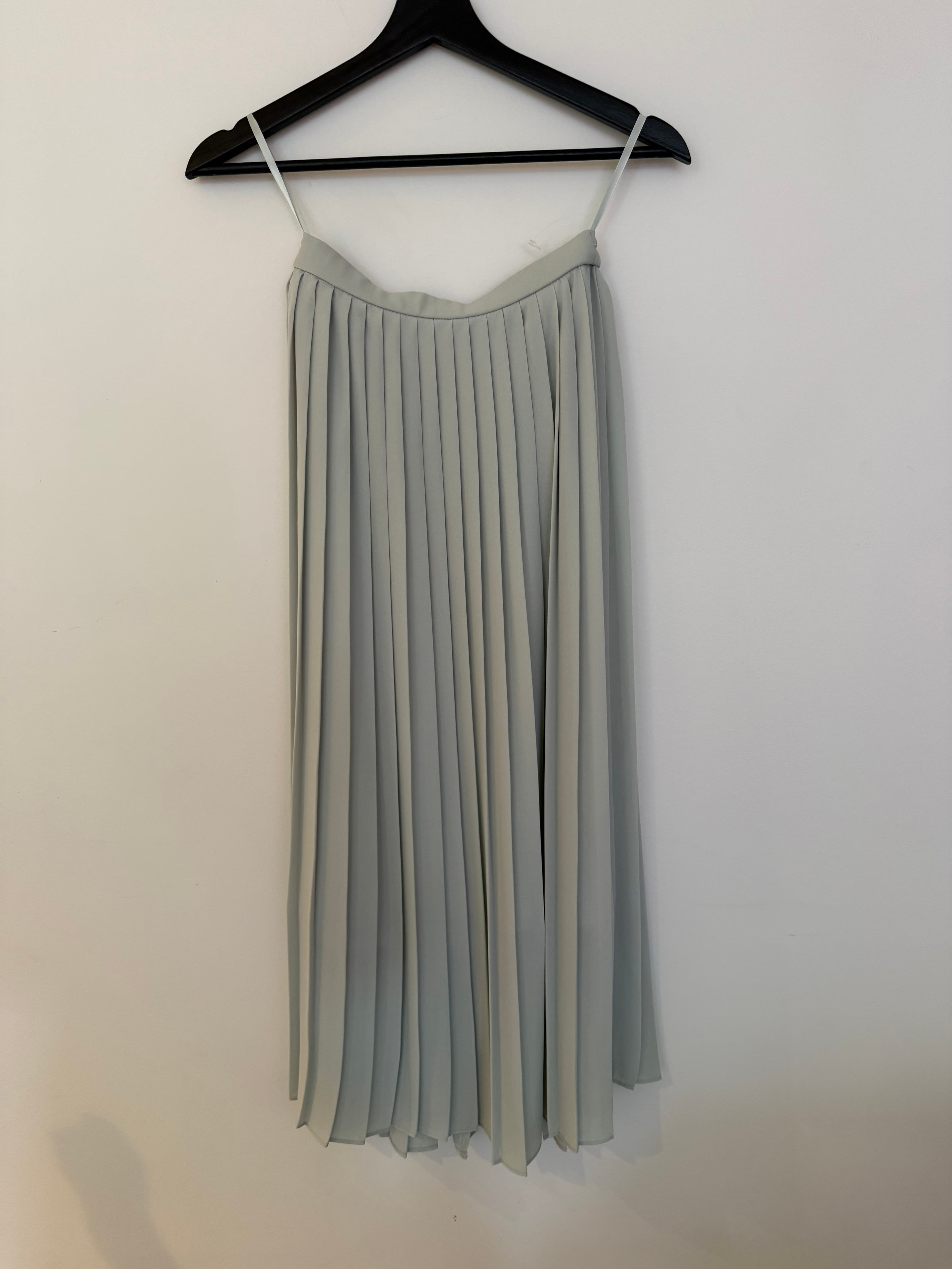 Duck egg skirt blue green Pleated Midi Skirt, photo 1 of 3