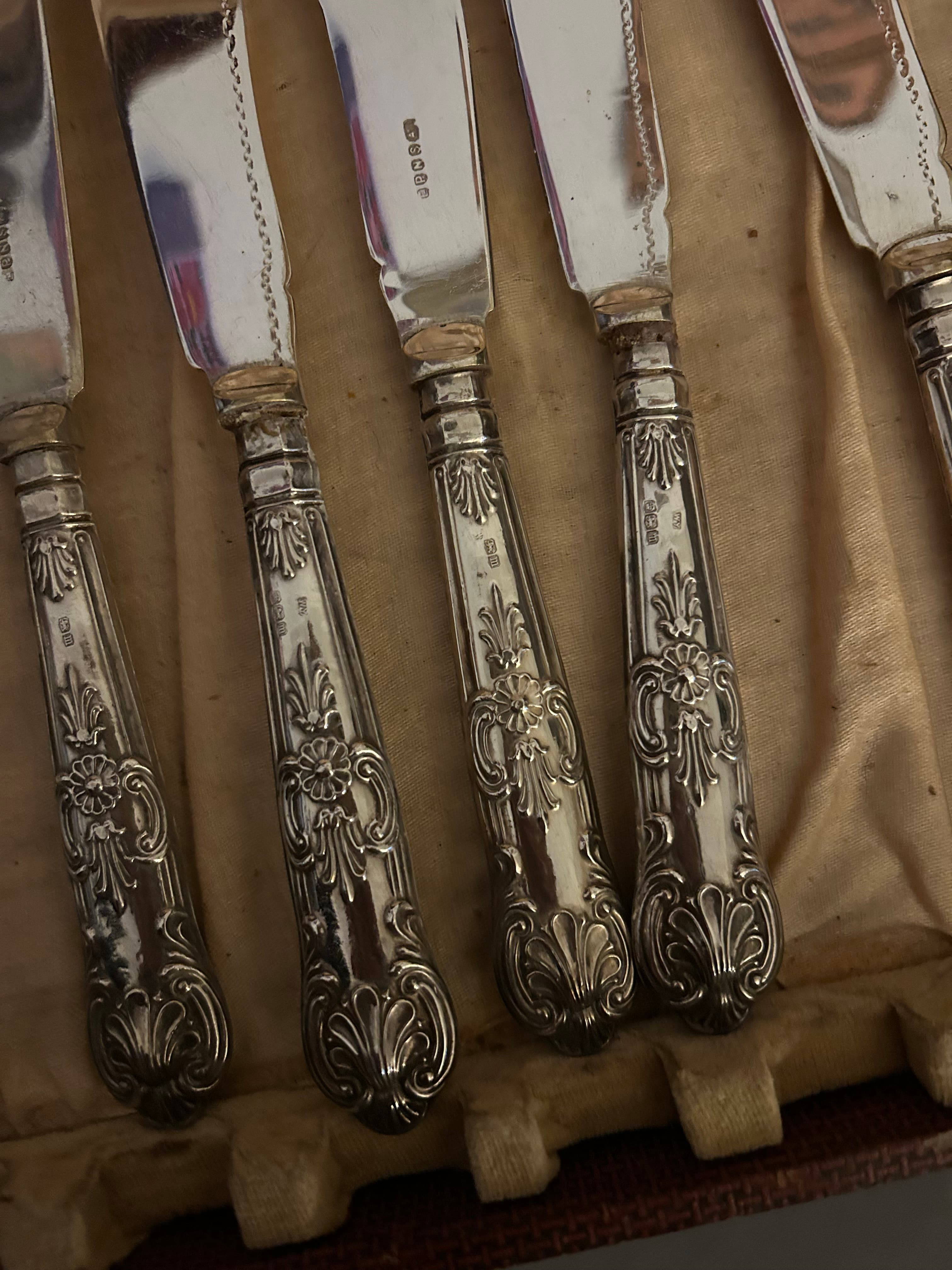 Silver Vintage Fish Cutlery Set, photo 3 of 3