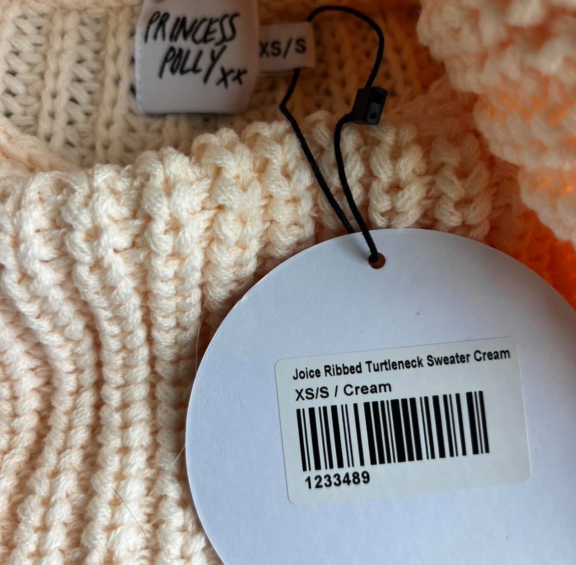 Cream Chunky Sweater, photo 3 of 3