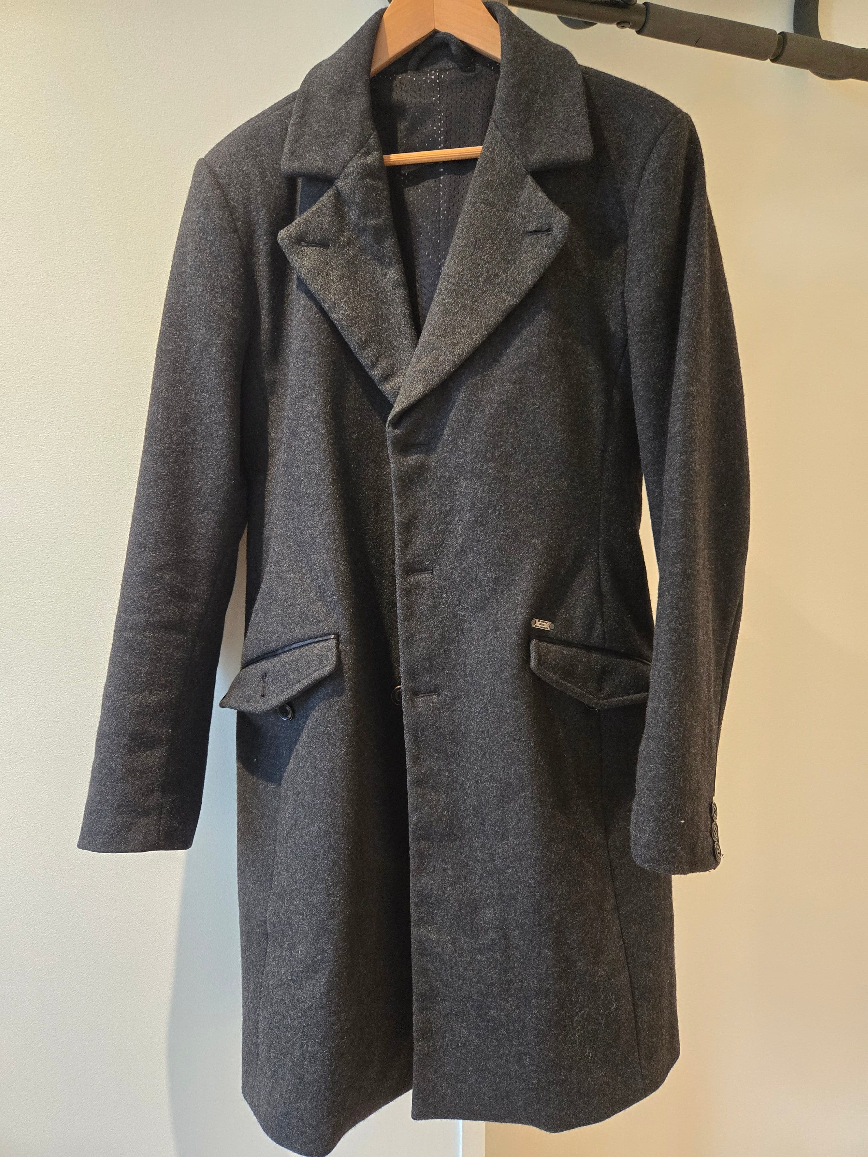Diesel Dark Grey Overcoat, photo 1 of 3