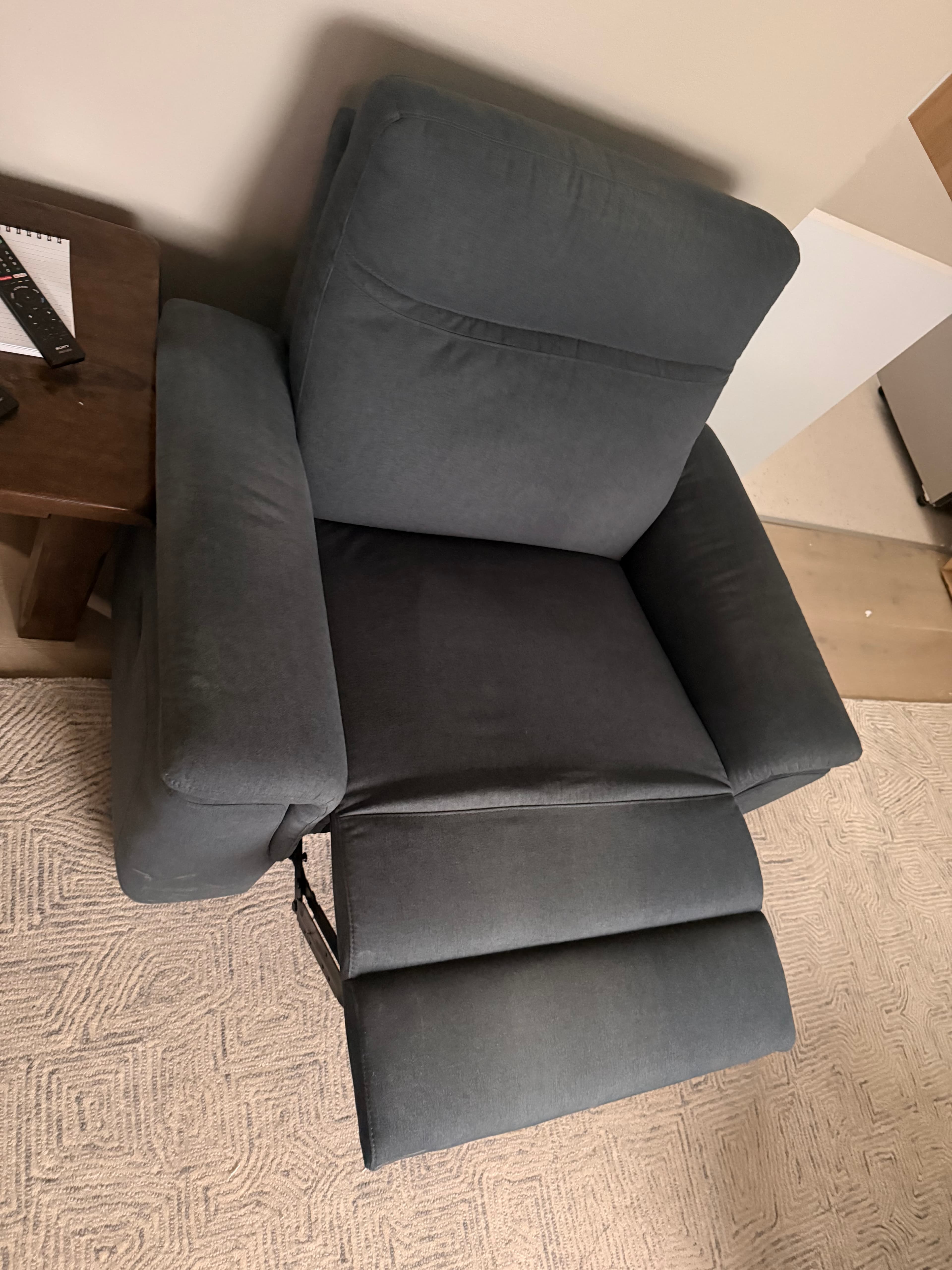 Grey Fabric Recliner Chair, photo 2 of 2